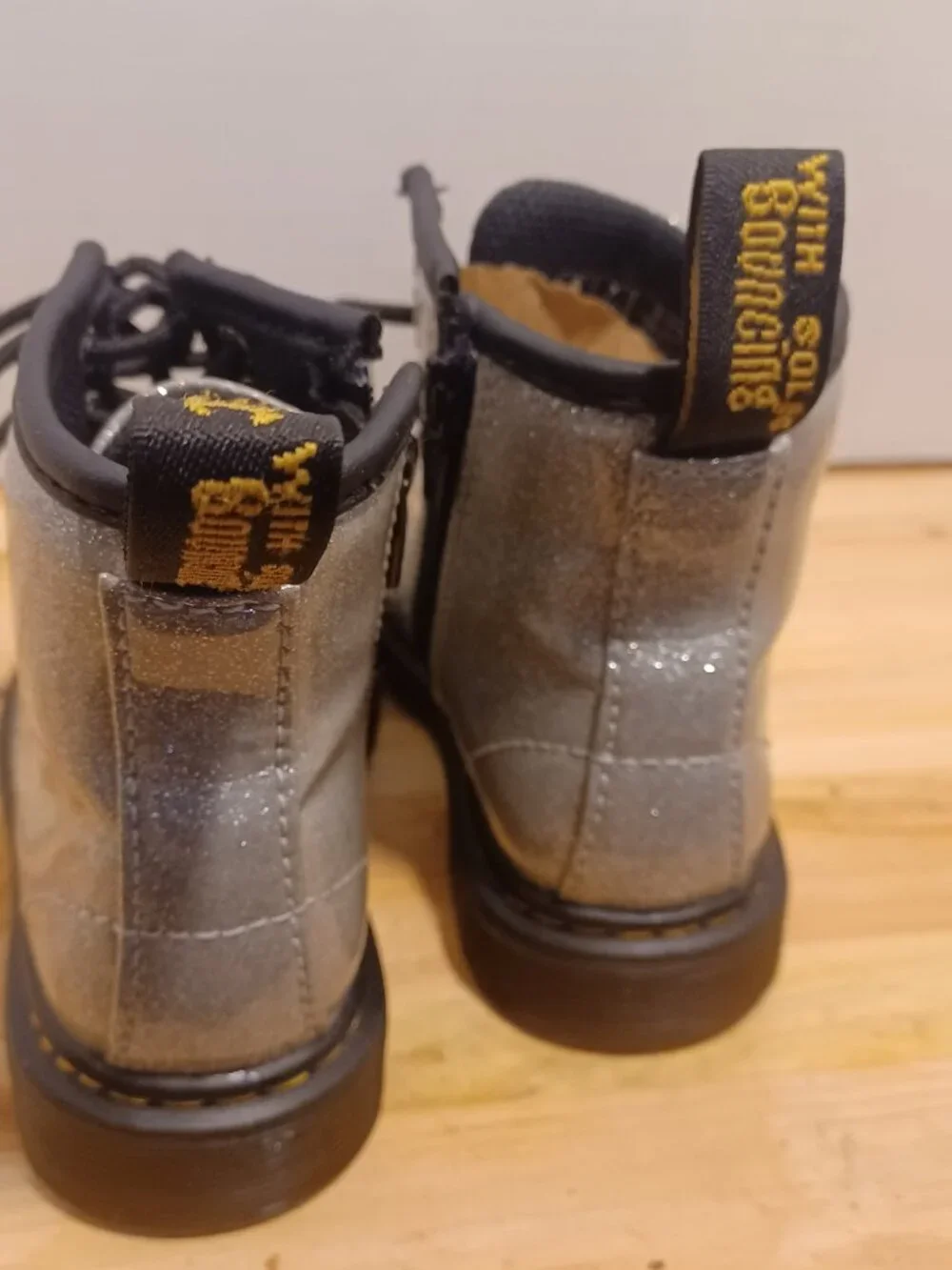 Dr Martens Toddler Size 7 Sparkling Shoes